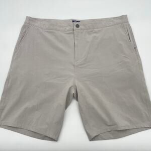 JOHNNIE-O Mens Dawn to Dusk Performance Shorts Size 40 Tan 8.5 Inch Inseam
